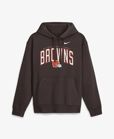 Nike Men's Brown Cleveland Browns Expect Victory Club Fleece Pullover Hoodie