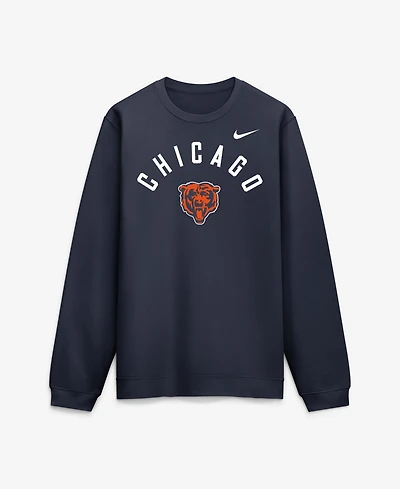 Nike Men's Navy Chicago Bears Defensive Leader Club Fleece Sweatshirt