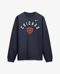 Nike Men's Navy Chicago Bears Defensive Leader Club Fleece Sweatshirt