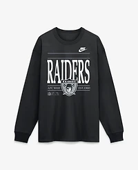 Nike Men's Black Las Vegas Raiders Red Zone Long Sleeve Max90 T-Shirt