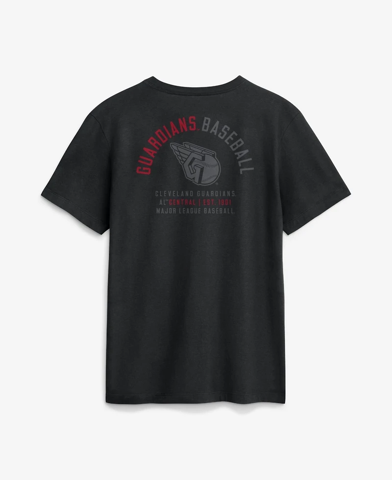 Nike Men's Black Cleveland Guardians Split Logo T-Shirt