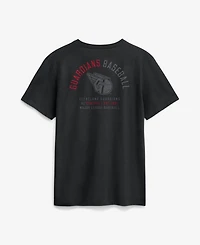 Nike Men's Black Cleveland Guardians Split Logo T-Shirt