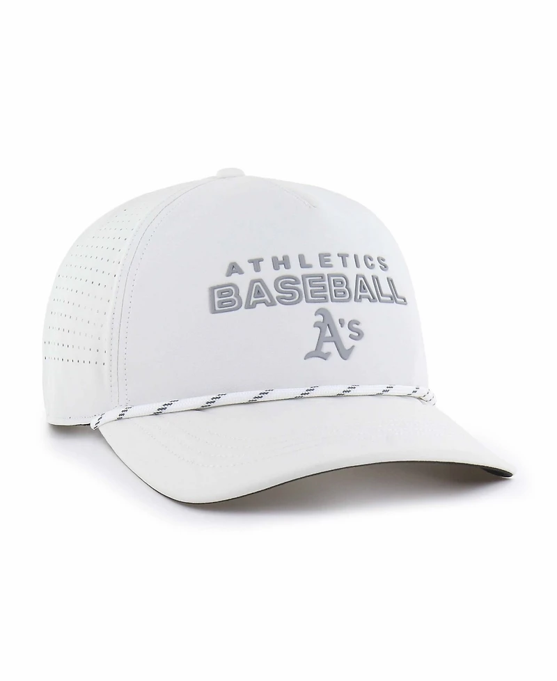 47 Brand Men's White Athletics Forward Vault Hitch Adjustable Hat