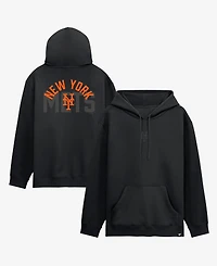 Fanatics Men's New York Mets Black Out Fleece Hoodie