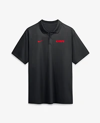 Nike Men's Black Kansas City Chiefs Wordmark Victory Dri-fit Polo Shirt
