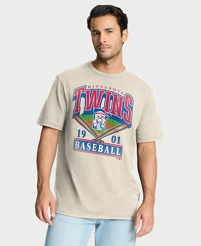 Fanatics Men's Tan Minnesota Twins Stadium Slub T-Shirt