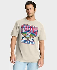 Fanatics Men's Tan Minnesota Twins Stadium Slub T-Shirt