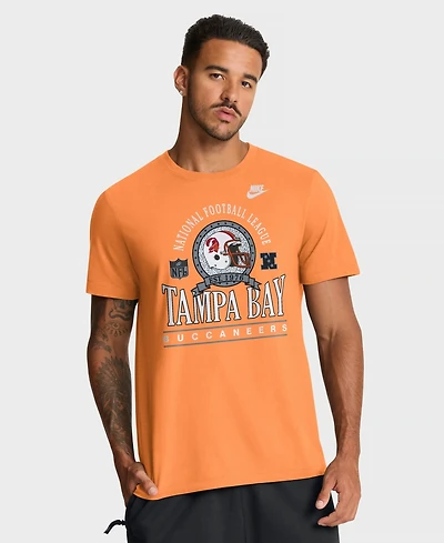 Nike Men's Orange Tampa Bay Buccaneers Rewind Team Spirit Essential Cotton T-Shirt