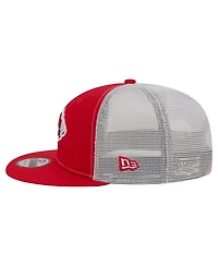 New Era Men's Red Kansas City Chiefs Core Team 9FIFTY Trucker Snapback Hat