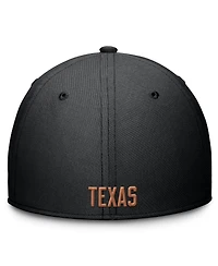 Nike Men's Black Texas Longhorns Rise Swoosh Dri-fit Flex Hat