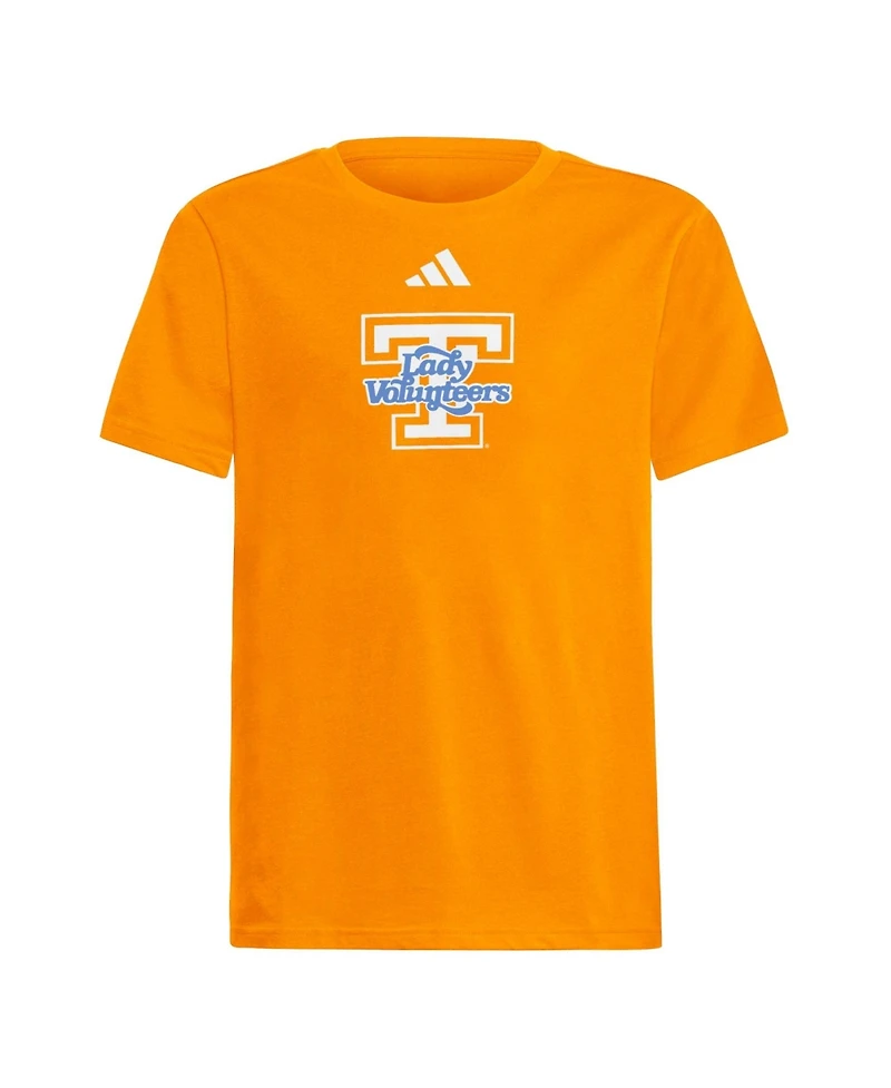 Adidas Big Boys and Girls Tennessee Orange Tennessee Lady Vols Fresh T-Shirt