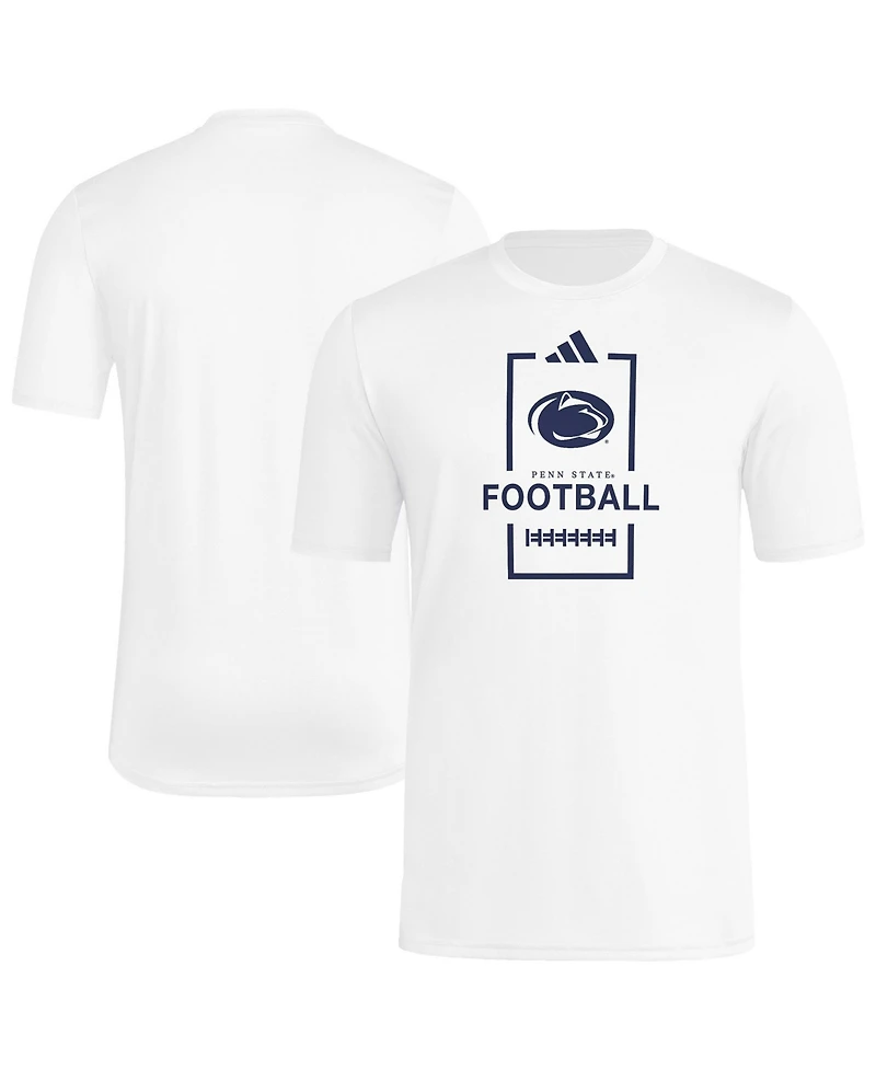 Adidas Men's White Penn State Nittany Lions Football Polyester T-Shirt