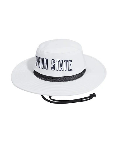 Adidas Men's White Penn State Nittany Lions 2026 Sideline Wide Brim Boonie Bucket Hat
