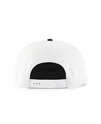 47 Brand Men's White/Navy Dallas Cowboys Foundational Captain Snapback Hat