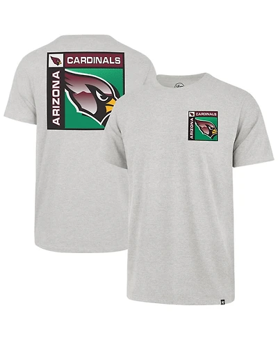 47 Brand Men's Gray Arizona Cardinals Chrome Plate Franklin T-Shirt