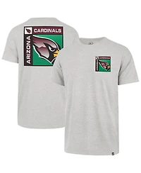 47 Brand Men's Gray Arizona Cardinals Chrome Plate Franklin T-Shirt