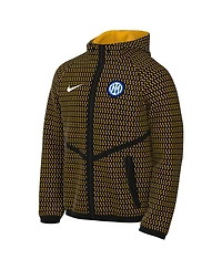 Nike Men's Black Inter Milan 2026/27 Anthem Dri-fit Full-Zip Hooded Jacket