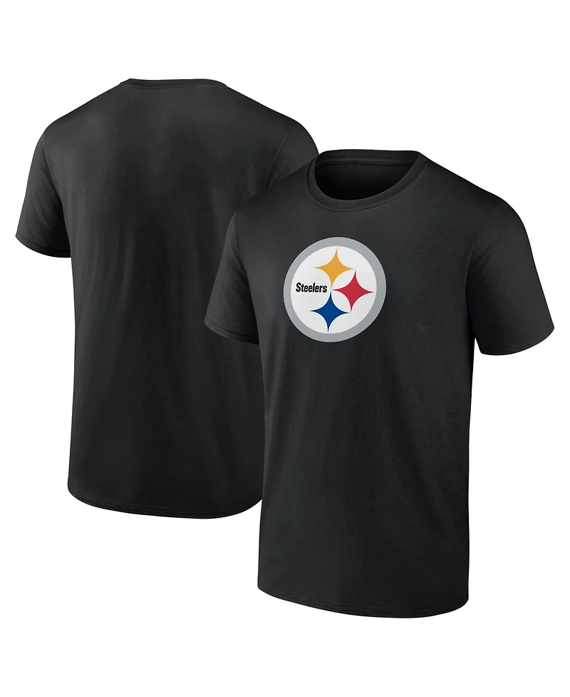 Logo Athletic Men's Black Pittsburgh Steelers Primary T-Shirt