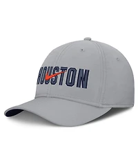 Nike Men's Gray Houston Astros Primetime Rise Dri-fit Flex Hat