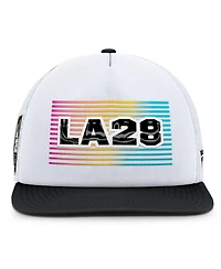 Fanatics Men's White/Black LA28 Summer Olympics On Deck A-Frame Trucker Adjustable Hat