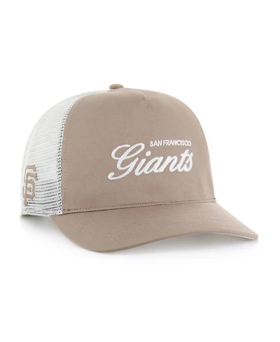 47 Brand Men's Brown San Francisco Giants Foundational Mesh Hitch Adjustable Hat