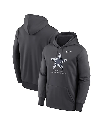 Nike Men's Gray Dallas Cowboys Toss Sweep Therma-fit Hoodie