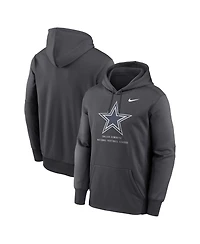 Nike Men's Gray Dallas Cowboys Toss Sweep Therma-fit Hoodie