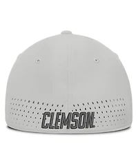 Nike Men's Gray Clemson Tigers 2026 Sideline Practice AeroBill SwooshFlex Dri-fit Hat