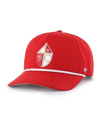 47 Brand Men's Scarlet San Francisco 49ers Rope Hitch Adjustable Hat
