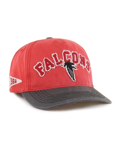 '47 Brand Men's Red Atlanta Falcons Throwback Calderwood Well Worn Hitch Adjustable Hat