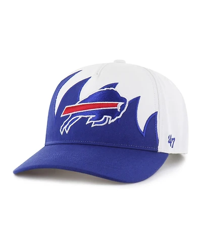 47 Brand Men's White Buffalo Bills Jagged Hitch Adjustable Hat