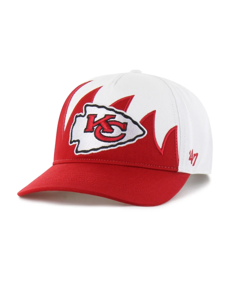 47 Brand Men's White Kansas City Chiefs Jagged Hitch Adjustable Hat