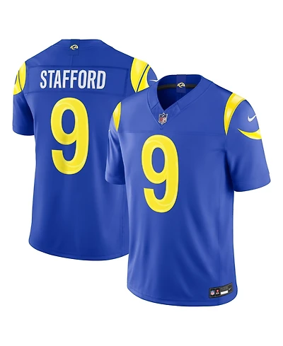 Nike Men's Matthew Stafford Royal Los Angeles Rams Team Vapor F.u.s.e. Stitched Limited Jersey