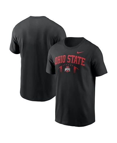 Nike Men's Black Ohio State Buckeyes Primetime Football Icon T-Shirt