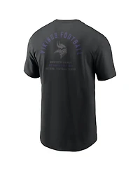 Nike Men's Black Minnesota Vikings Split Logo T-Shirt
