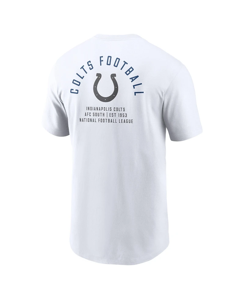 Nike Men's White Indianapolis Colts Split Logo T-Shirt