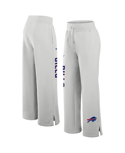 Nike Women's Gray Buffalo Bills Primetime Phoenix Fleece Wide-Leg Sweatpants