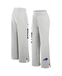 Nike Women's Gray Buffalo Bills Primetime Phoenix Fleece Wide-Leg Sweatpants