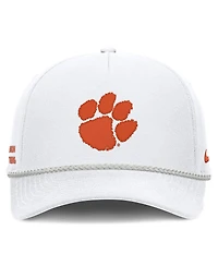 Nike Men's and Women's White Clemson Tigers Rope Rise Adjustable Hat