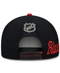 Fanatics Men's Red/Black Chicago Blackhawks Snapback Hat