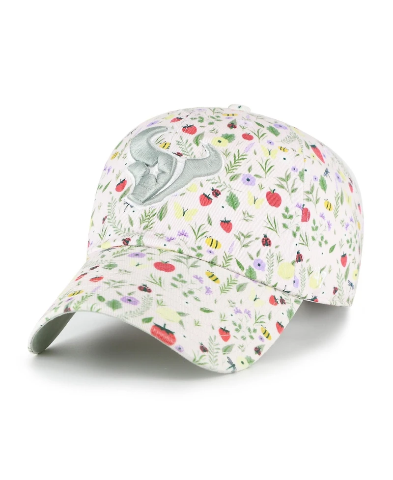 '47 Brand Big Girls Light Pink Houston Texans Posey Clean Up Adjustable Hat