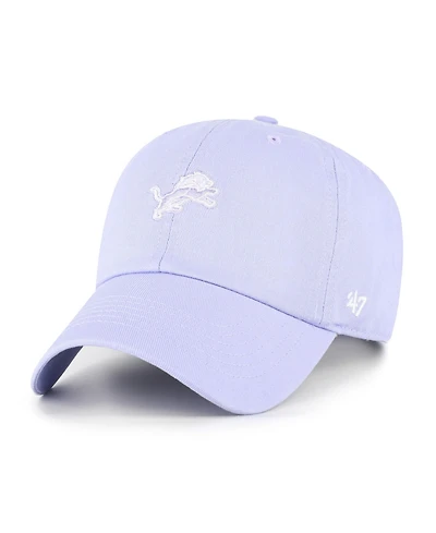 '47 Brand Women's Purple Detroit Lions Base Runner Ballpark Clean Up Adjustable Hat