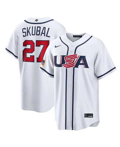 Nike Men's Tarik Skubal White Usa Baseball 2026 World Classic Home Stadium Jersey