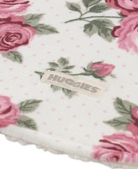 Huggies Baby Girls' Allover Rose Graphic Print Blanket