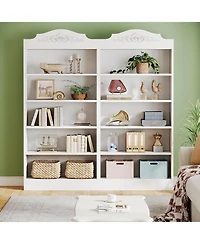 Tribesigns 73" 5-Tier Modern Bookshelf with Shelves