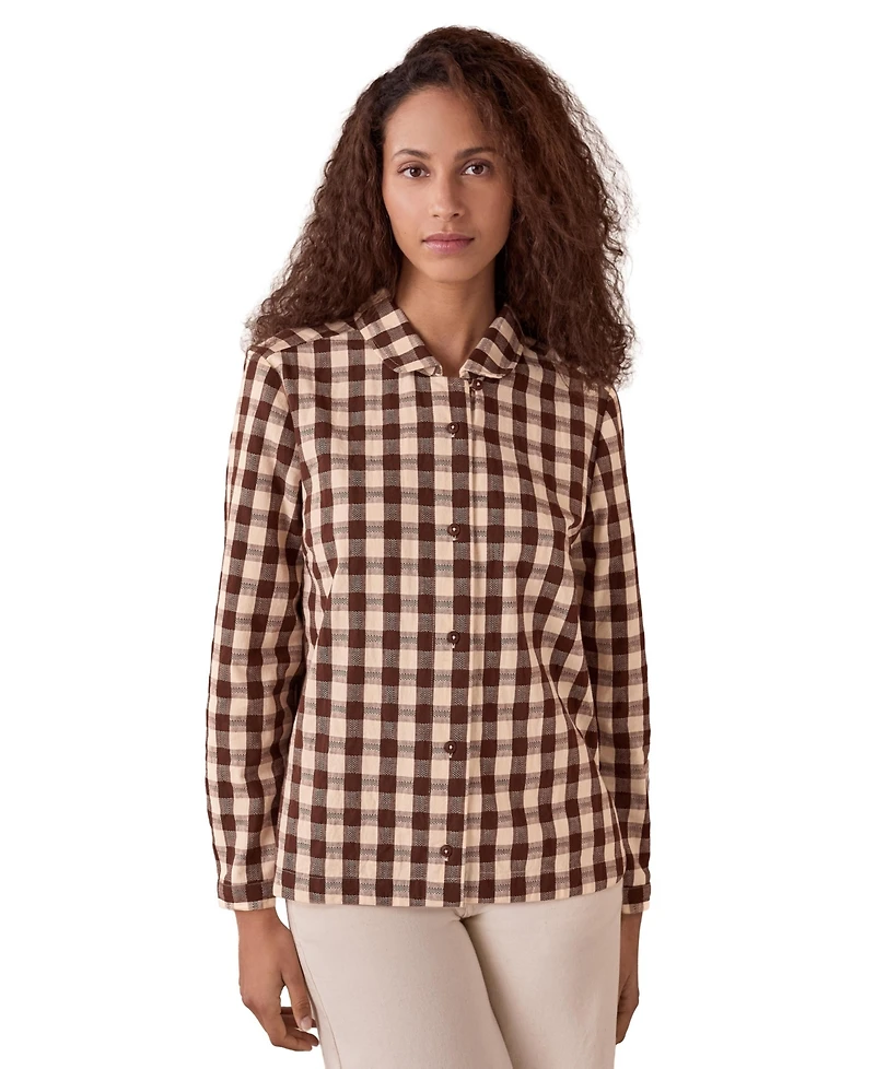 Celtic & Co. Women's Gingham Button Through Shirt