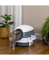 Ruie Dome Covered Cat Litter Box with Lid Scoop and Air Freshener