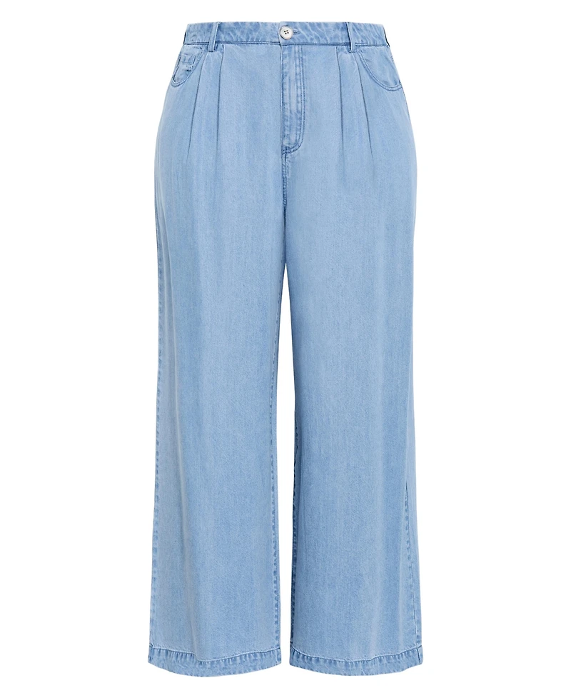 City Chic Plus Evani High-Rise Wide-Leg Pants