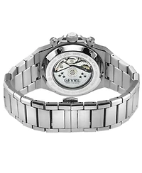 Gevril Men's Swiss Made Kingsgate Swiss Automatic Silver Stainless Steel Bracelet Watch