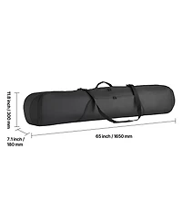Hongge Padded Snowboard and Ski Travel Bag 65 in 600D Waterproof Oxford with Adjustable Inner Straps